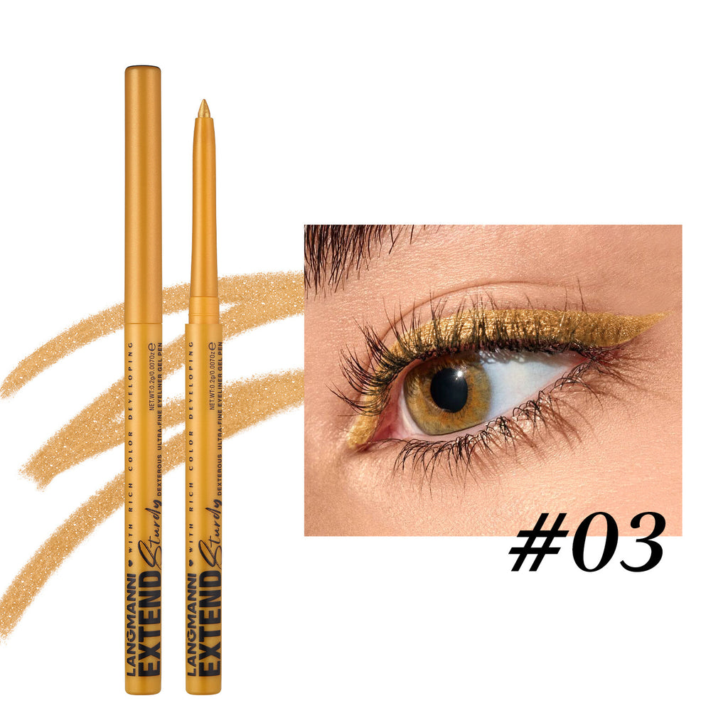 Colorful  Glitter Eyeliner Pencils Waterproof & Smudgeproof For Party, Halloween, Cosplay Makeup 12 Vibrant Shades