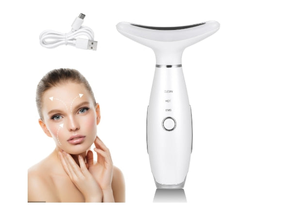 Neck Beauty Instrument Charging Color Light V Face Massage Instrument
