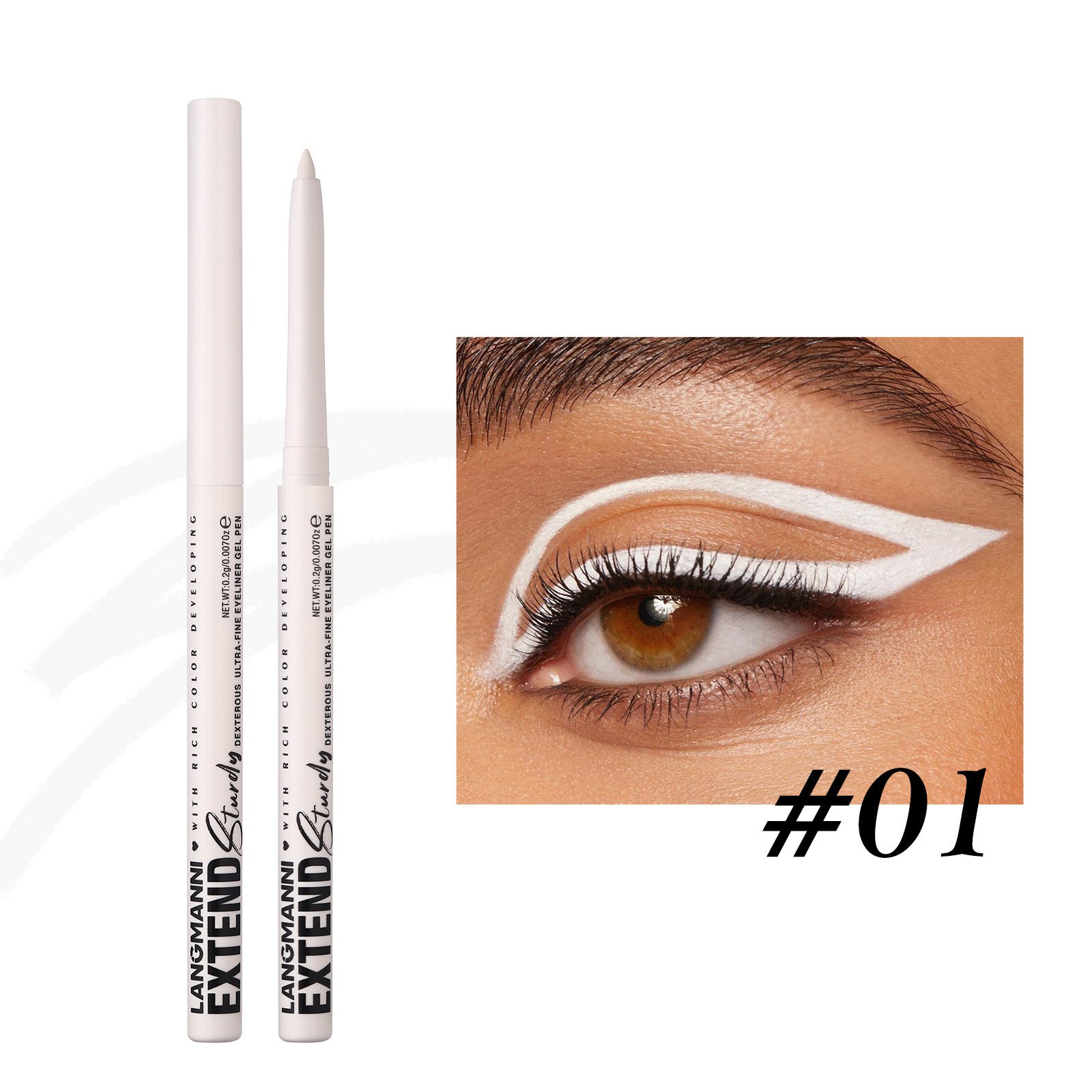Colorful  Glitter Eyeliner Pencils Waterproof & Smudgeproof For Party, Halloween, Cosplay Makeup 12 Vibrant Shades